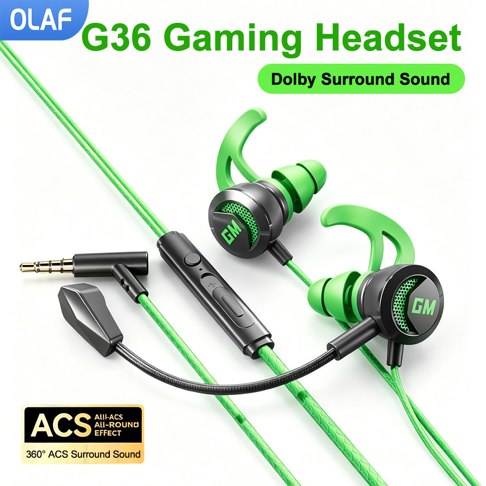 Esports Gaming Headphones - Écouteurs filaires type-c/3.5mm avec Microphone, casque