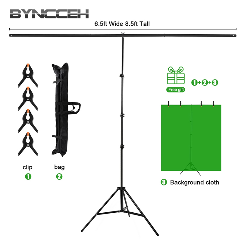 Green Screen Collapsible - Support de Studio Photo en forme